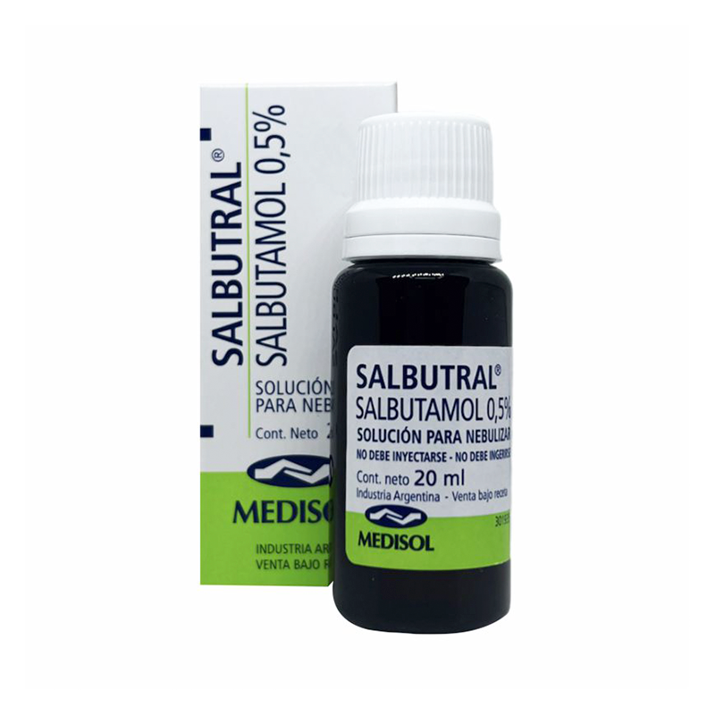 Salbutral Salbutamol Para Nebulizar 20 ML Punto Farma