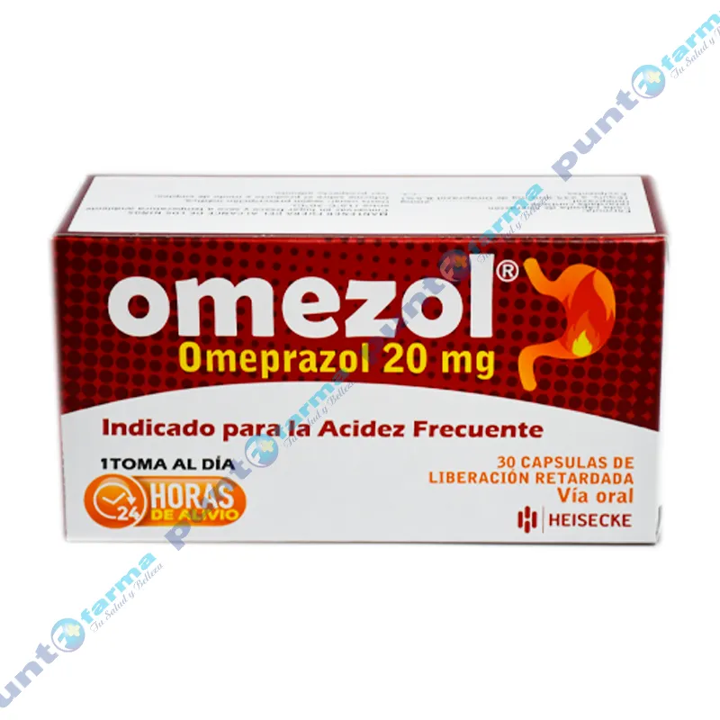 Omezol Omeprazol 20 Mg Caja De 30 Capsulas Punto Farma