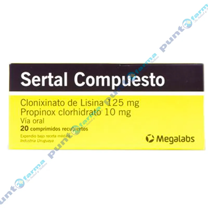 Sertal Compuesto Clonixinato De Lisina Mg Caja De Comprimidos