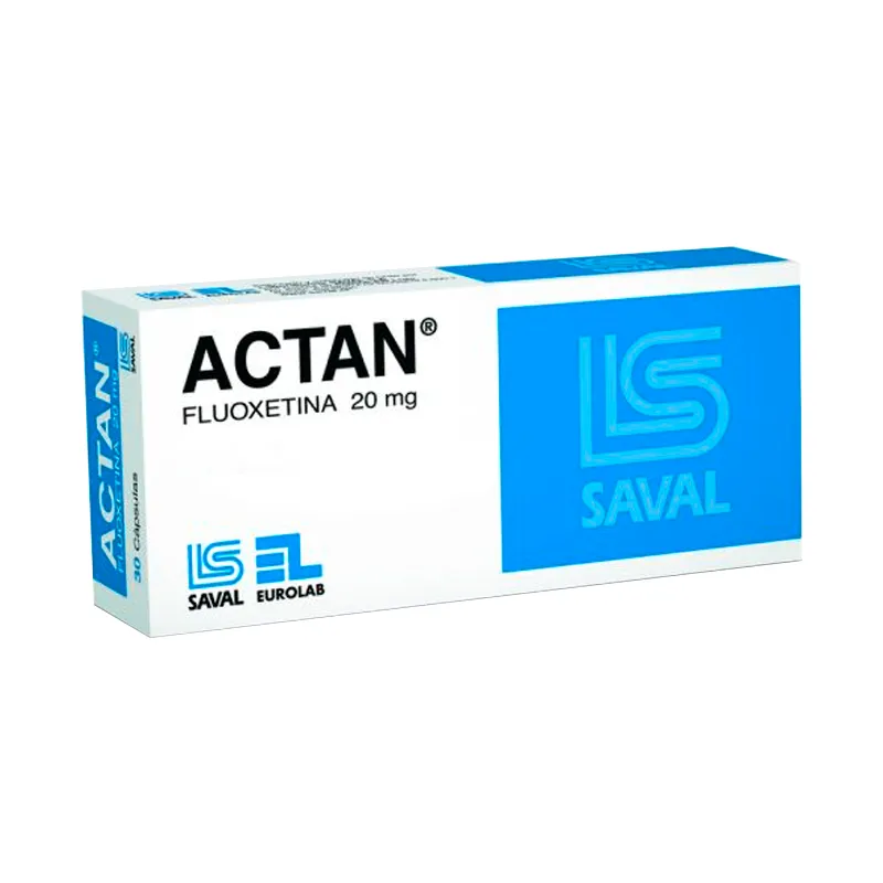 Actan Fluoxetina 20 mg Cont 30 cápsulas Punto Farma