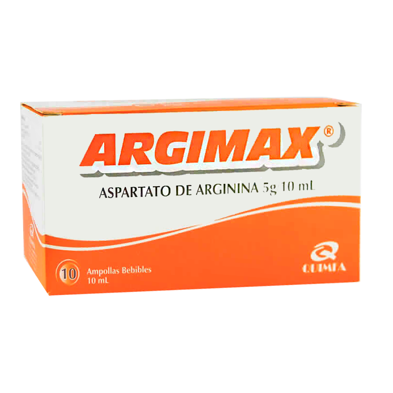 Argimax Aspartato De Arginina 5 Mg Caja De 10 Ampollas Bebibles