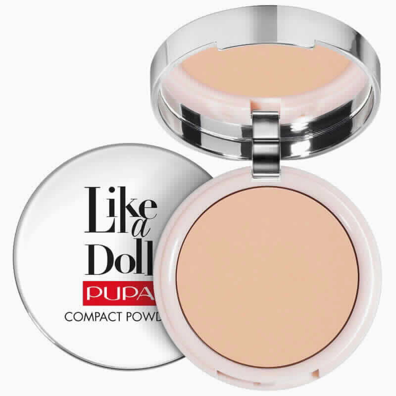 Polvo Base Compacta Like A Doll Nude Skin Compact Powder 001 Natural