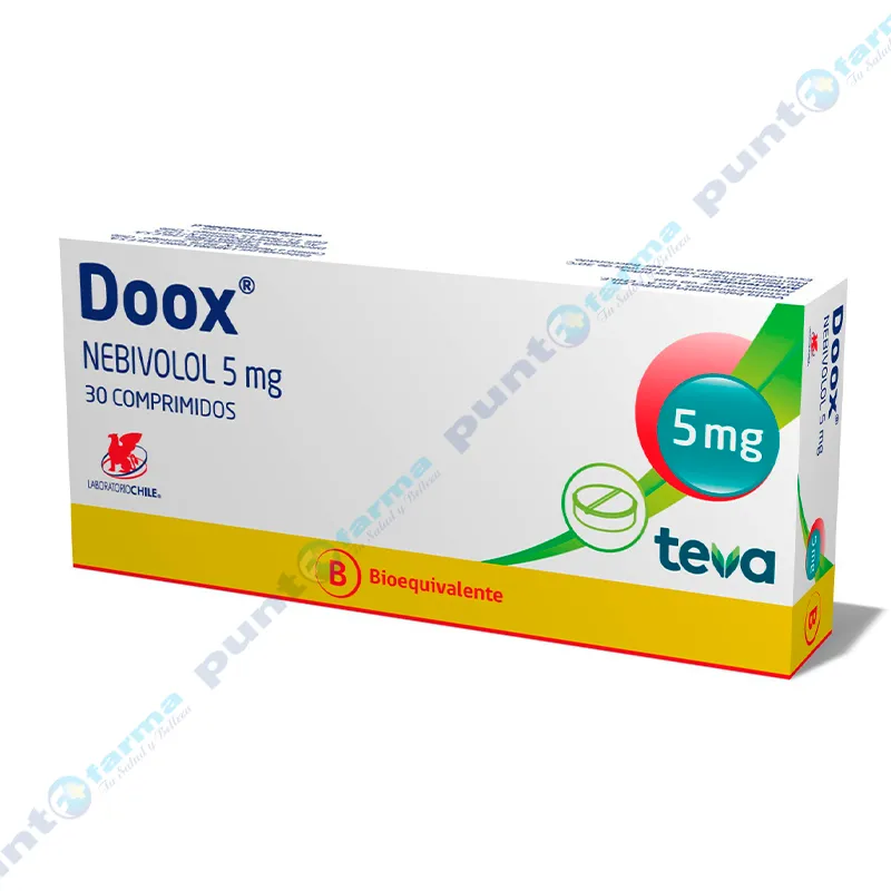 Doox Nebivolol 5 Mg Caja De 30 Comprimidos Punto Farma