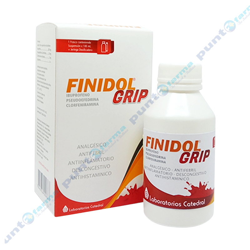 Finidol Grip Ibuprofeno Cont 1 Frasco De 100 ML 1 Jeringa