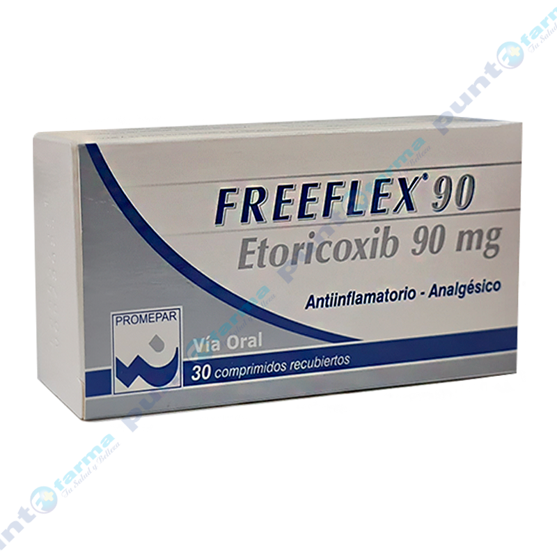 Freeflex Etoricoxib 90 Mg Caja De 30 Comprimidos Recubiertos Punto