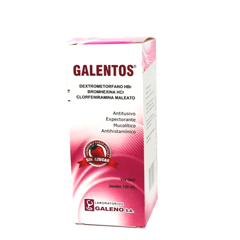 Galentos Dextrometorfano HBr Bromhexina HCI Jarabe De 120 ML Punto