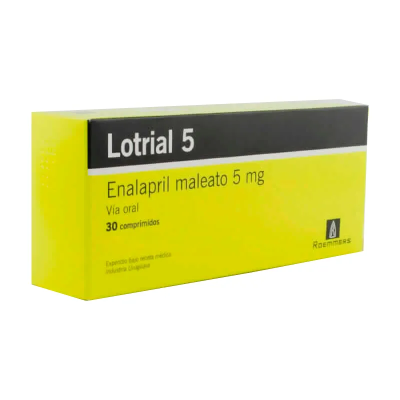 Lotrial 5 Enalapril Maleato 5 Mg Caja 30 Comprimidos Punto Farma