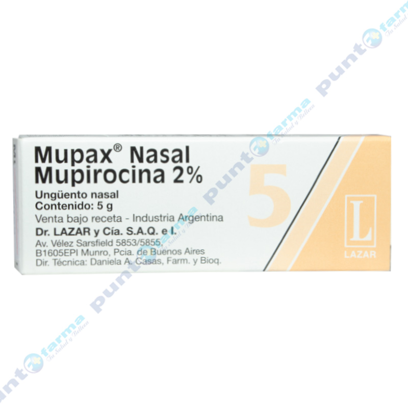 Mupax Nasal Mupirocina 2 5gr Punto Farma