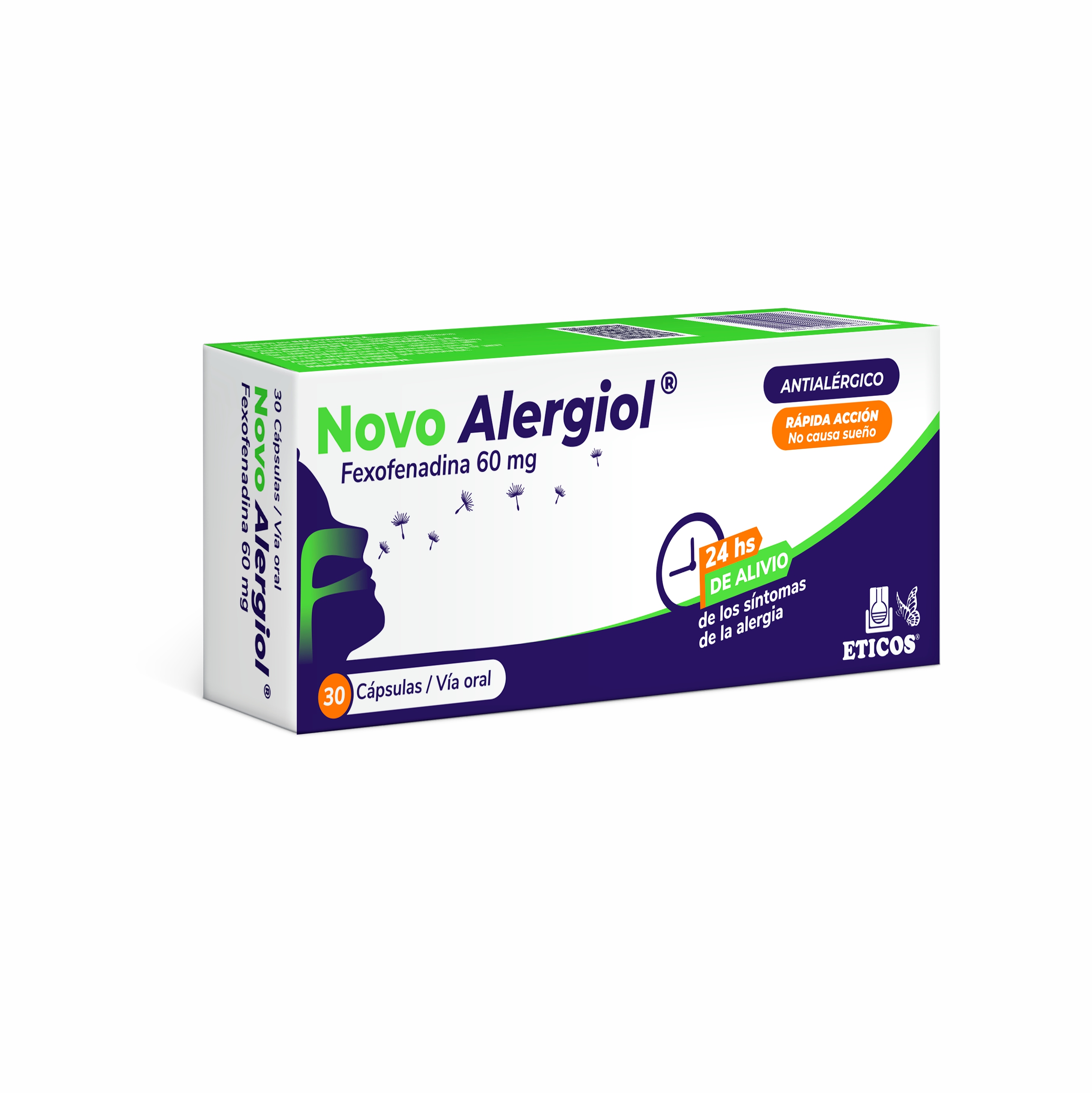 Novo Alergiol Fexofenadina Mg Caja De C Psulas Punto Farma