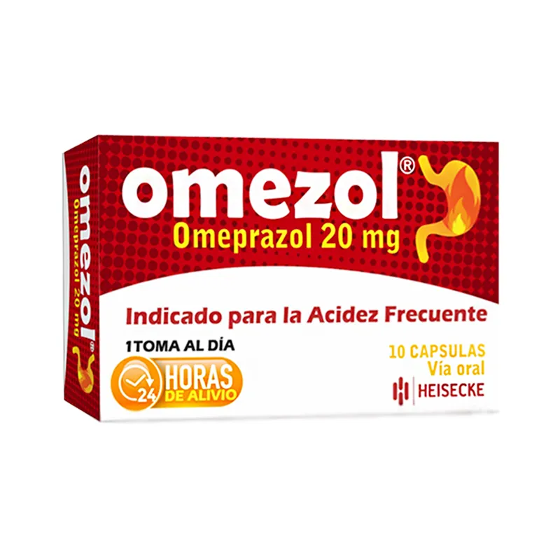 Omezol Omeprazol 20 mg Caja de 10 cápsulas Punto Farma