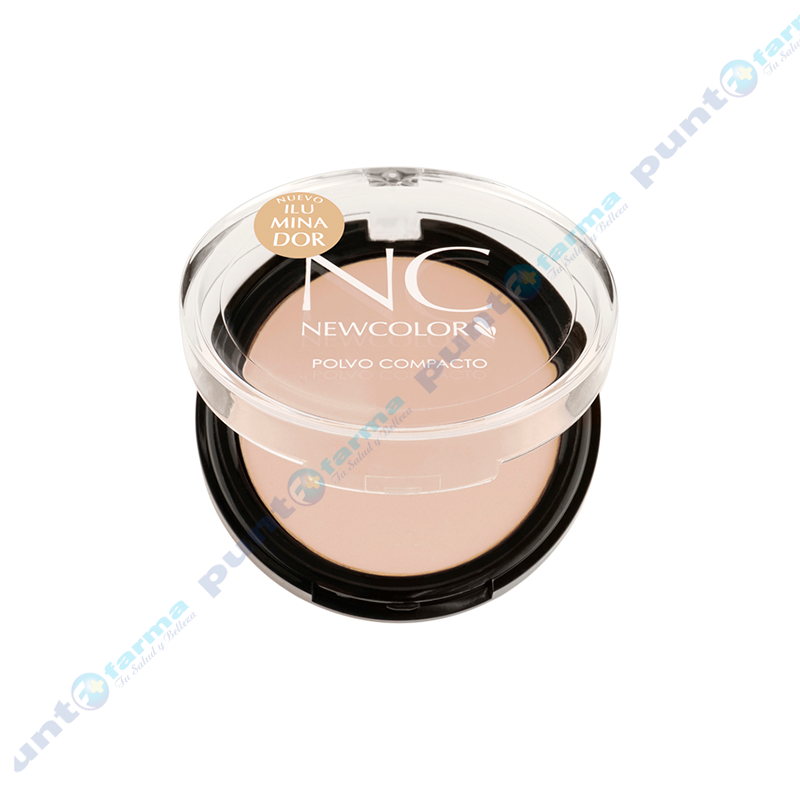 Polvo Compacto Iluminador Champagne Dorado Newcolor Punto Farma