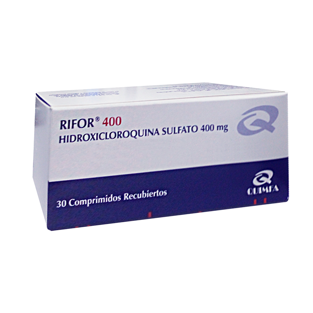 Rifor Hidroxicloroquina Sulfato 400 Mg Caja De 30 Comprimidos