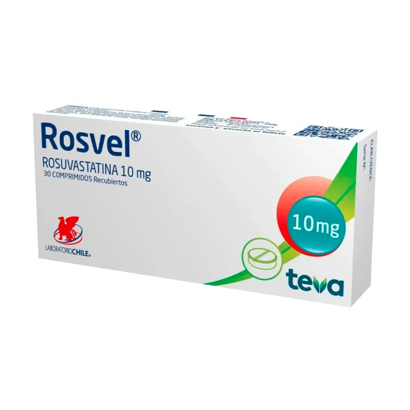 Rosvel Rosuvastatina 10 Mg Cont 30 Comprimidos Recubiertos Punto Farma