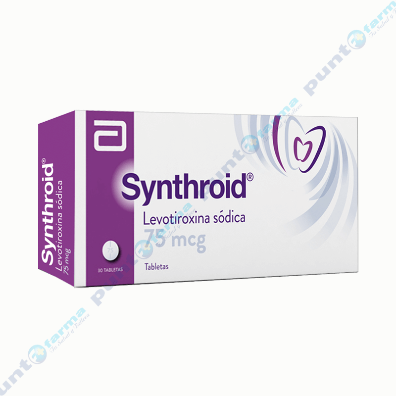 Synthroid Levotiroxina Sodica Mcg Caja De Tabletas Punto Farma