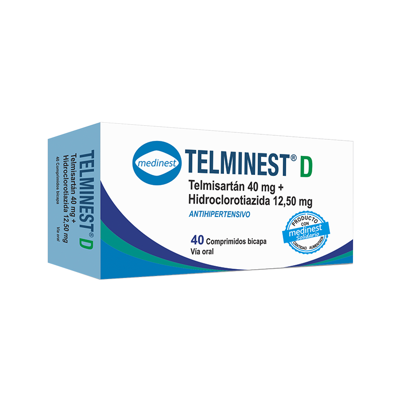 Telminest D Telmisartan 40 Mg Caja De 40 Comprimidos Bicapa Punto Farma