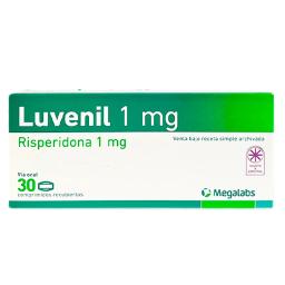 Luvenil Risperidona 1 mg - Cont. 30 Comprimidos Recubiertos