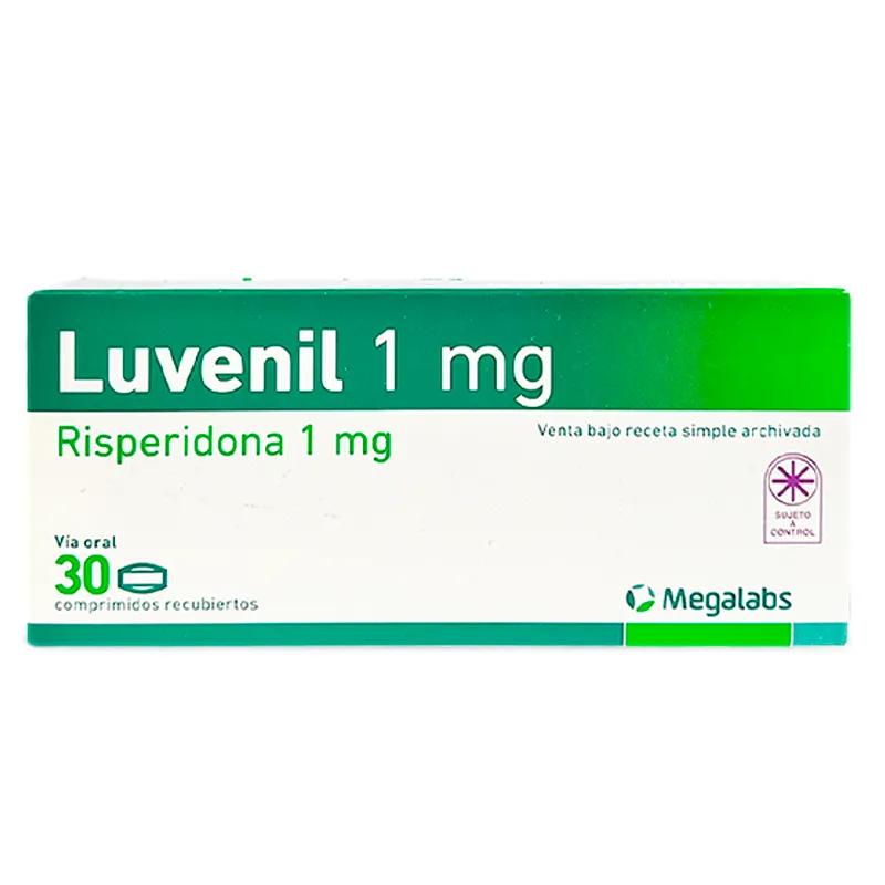 Luvenil Risperidona 1 mg - Cont. 30 Comprimidos Recubiertos