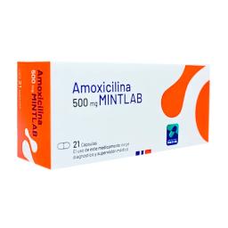 Amoxicilina Mintlab 500mg - Cont. 21 Capsulas.