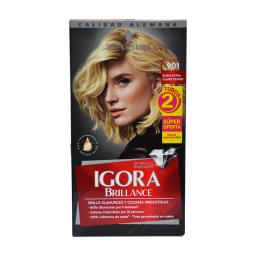 Coloracion Crema Igora Brillance Nro. 901 Rubio extra claro cenizo