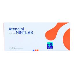 Atenolol Mintlab 50mg - Caja de 20 Comprimidos.