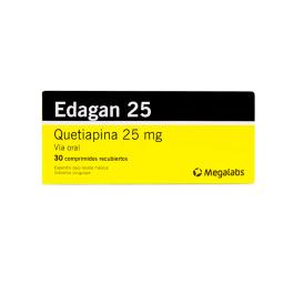 Edagan 25 Quetiapina 25mg - Cont. 30 Comprimidos Recubiertos