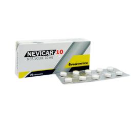 Nevicar 10 Nebivolol 10mg - Caja de 30 comprimidos