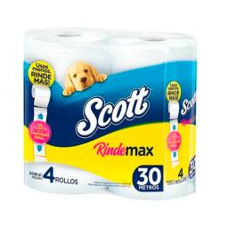 Papel Higienico Scott Doble Hojas - 4 unidades