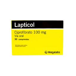 Lapticol Ciprofibrato 100 mg - Caja de 30 comprimidos