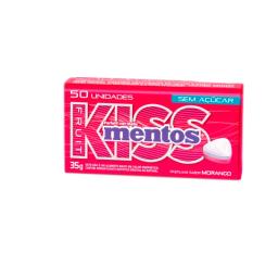 Pastillas Ambros Mentos Kiss Morango - 35 gr