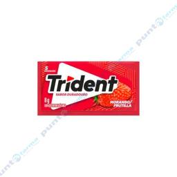 Chicles Trident Sabor Frutilla - Cont. 5 unidades