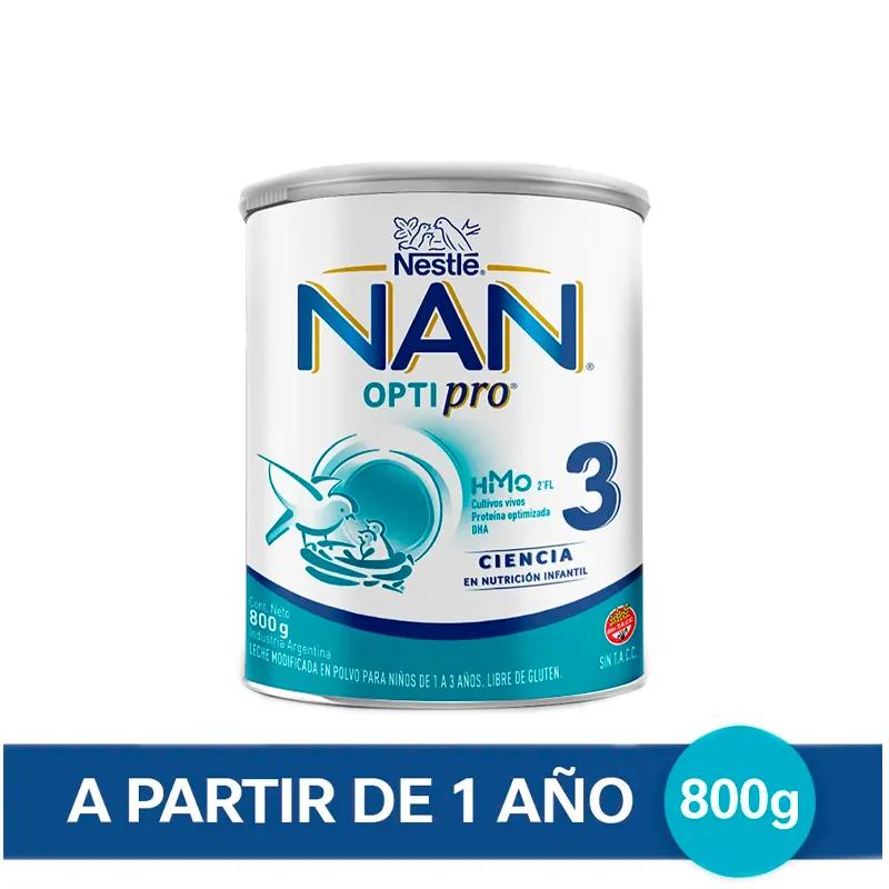 Leche en Polvo Nan Optipro 3 Nestle - 800 gr
