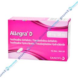 Allegra D 60mg/120mg - Caja de 10 comprimidos recubiertos