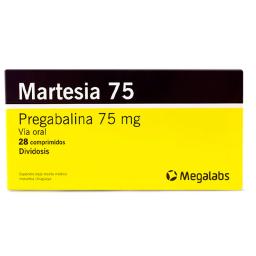 Martesia 75 Pregabalina 75 mg - Caja de 28 Comprimidos