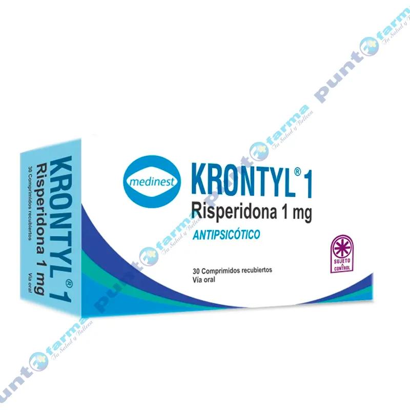 Krontyl Risperidona 1 mg - Cont. 30 Comprimidos Recubiertos