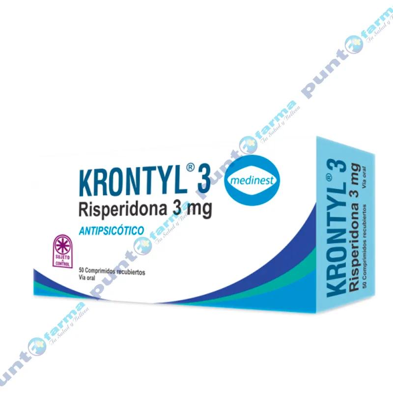 Krontyl Risperidona 3 mg - Cont. 50 Comprimidos Recubiertos