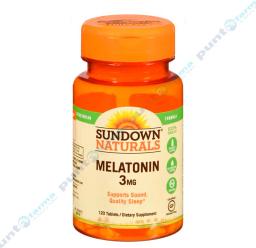 Melatonin 3mg Sundown Naturals - Cont. 120 cápsulas