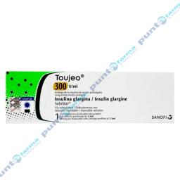 Toujeo Insulina Glargina 300U/mL - Caja de 1 Jeringa Prellenada