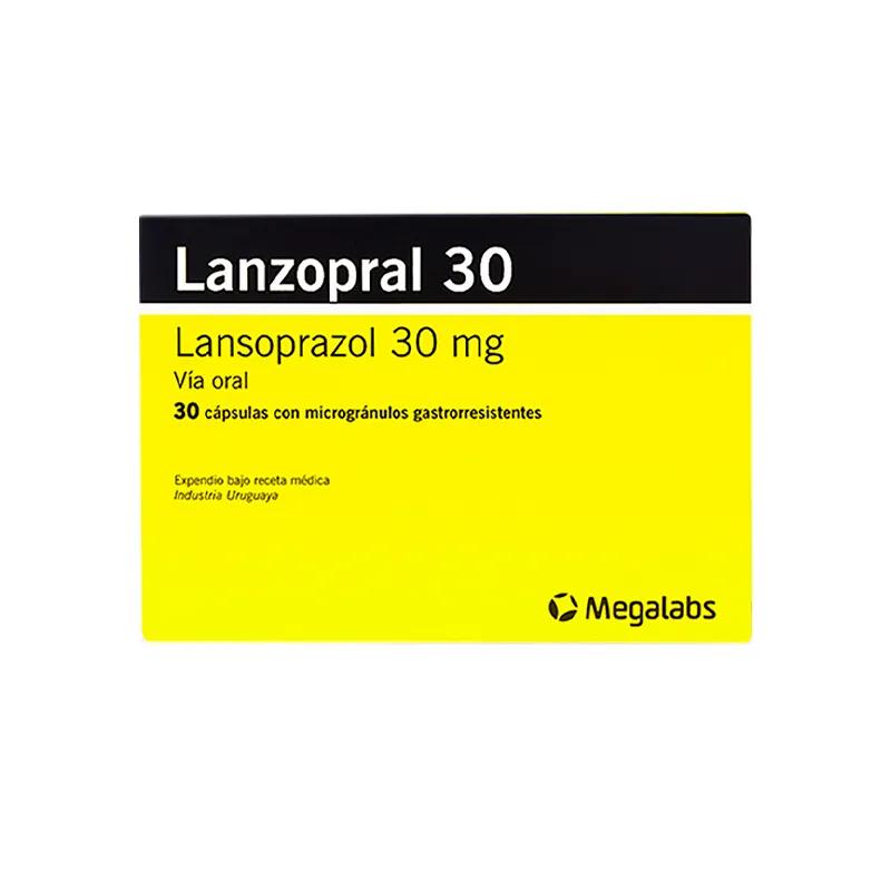 Lanzopral 30 - Lansoprazol 30 mg - Caja 30 Cápsulas