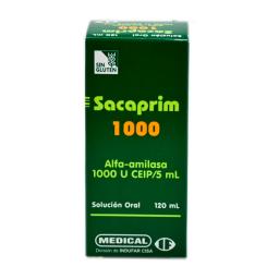 Sacaprim 1000 Alfa-Amilasa 1000 - Jarabe de 120 mL