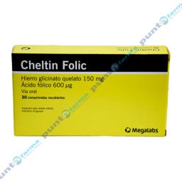 Cheltin Folic - Caja de 30 Comprimidos Recubiertos