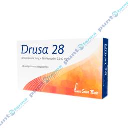 Drusa 28 Drospirenona 3 mg - Caja de 28 Comprimidos Recubiertos