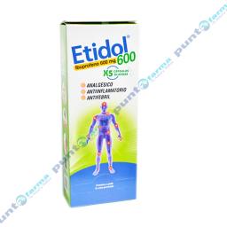 Etidol Ibuprofeno 600 mg - Exhibidor 25 Blister  x5 Capsulas Blandas