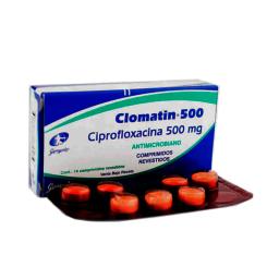 Clomatin 500 Ciprofloxacina 500 mg - Cont. 14 Comprimidos Revestidos