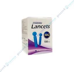 Lancets Standard 30G - Cont. 100 piezas