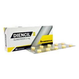 Diencil 2 Glimepirida 2 mg - Caja de 30 comprimidos