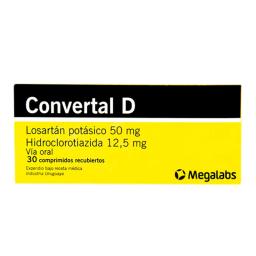 Convertal D Losartán Potásico 50 mg - Cont. 30 Comprimidos