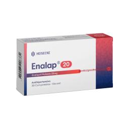 Enalap Enalapril Maleato 20mg - Caja de 30 Comprimidos