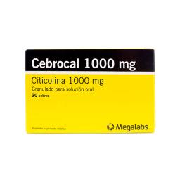 Cebrocal 1000 mg Citicolina 1000 mg - Contiene 20 sobres granulados