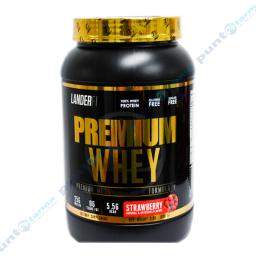 Premium Whey Straw Berry Landerfit – Cont. 936 gr