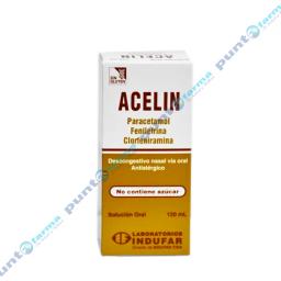 Acelin Paracetamol Fenilefrina Clorfeniramina- Frasco de 120 mL